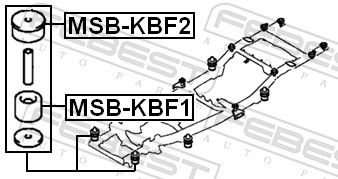 Mounting, vehicle frame-1