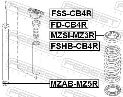 Suspension Strut Support Mount-1