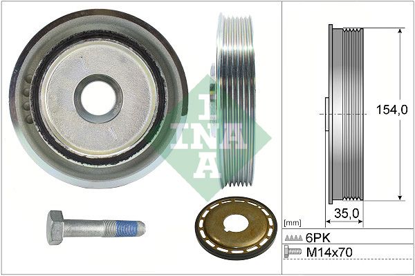 SCHAEFFLER INA 544 0112 21 Belt pulley, crankshaft