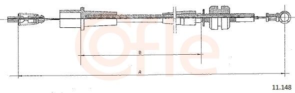 COFLE 92.11.148 Accelerator cable