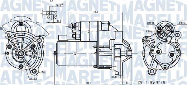MAGNETI MARELLI 063720581010 Starter