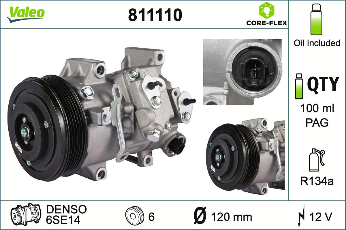 VALEO 811110 Compressor, air conditioning