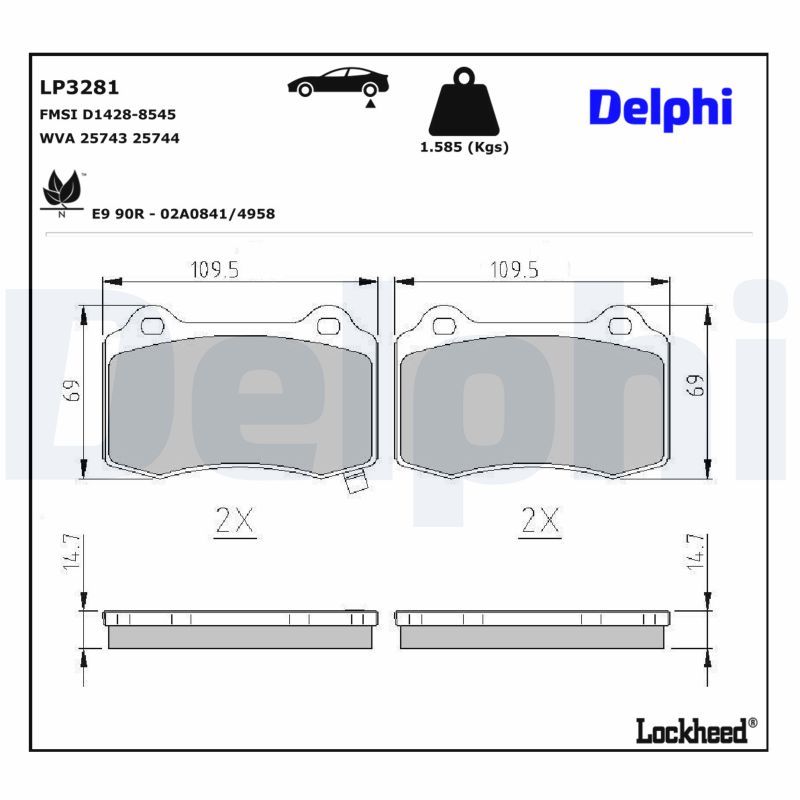 Brake Pad Set, disc brake