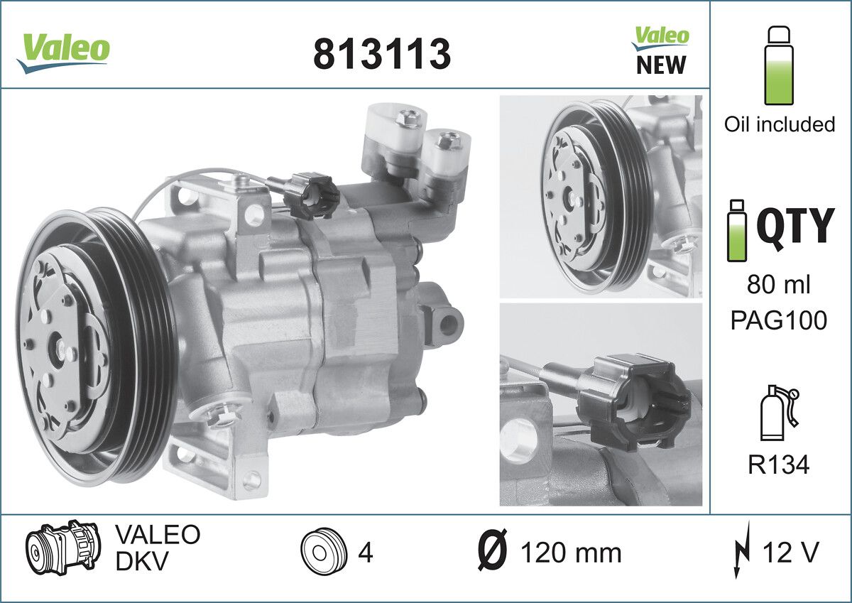 VALEO 813113 Compressor, air conditioning