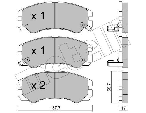 Brake Pad Set, disc brake-main
