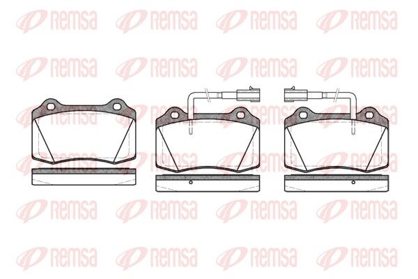 REMSA 0434.32 Brake pad set, disc brake
