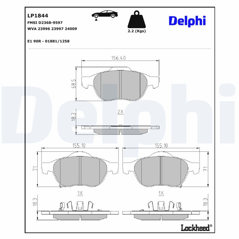 Brake Pad Set, disc brake