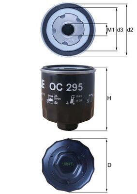MAHLE OC 295 Oil filter