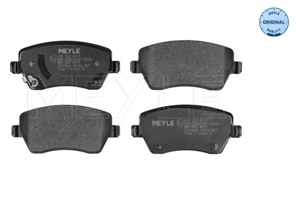 MEYLE 025 252 6117 Stabdžių trinkelių rinkinys, diskinis stabdys