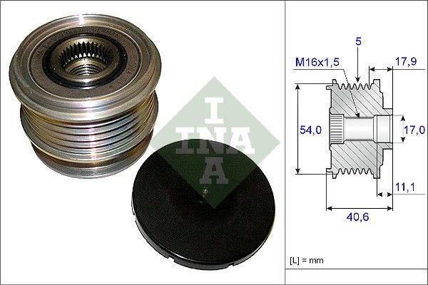 SCHAEFFLER INA 535 0121 10 Alternator freewheel clutch