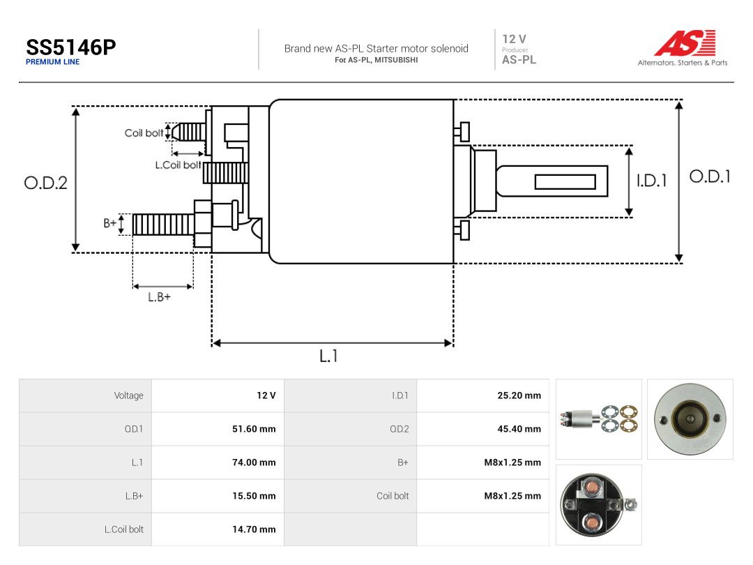 Solenoid Switch, starter-3