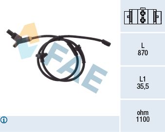 Sensor, wheel speed