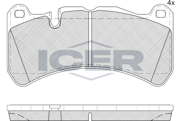 ICER 182260 Brake pad set, disc brake
