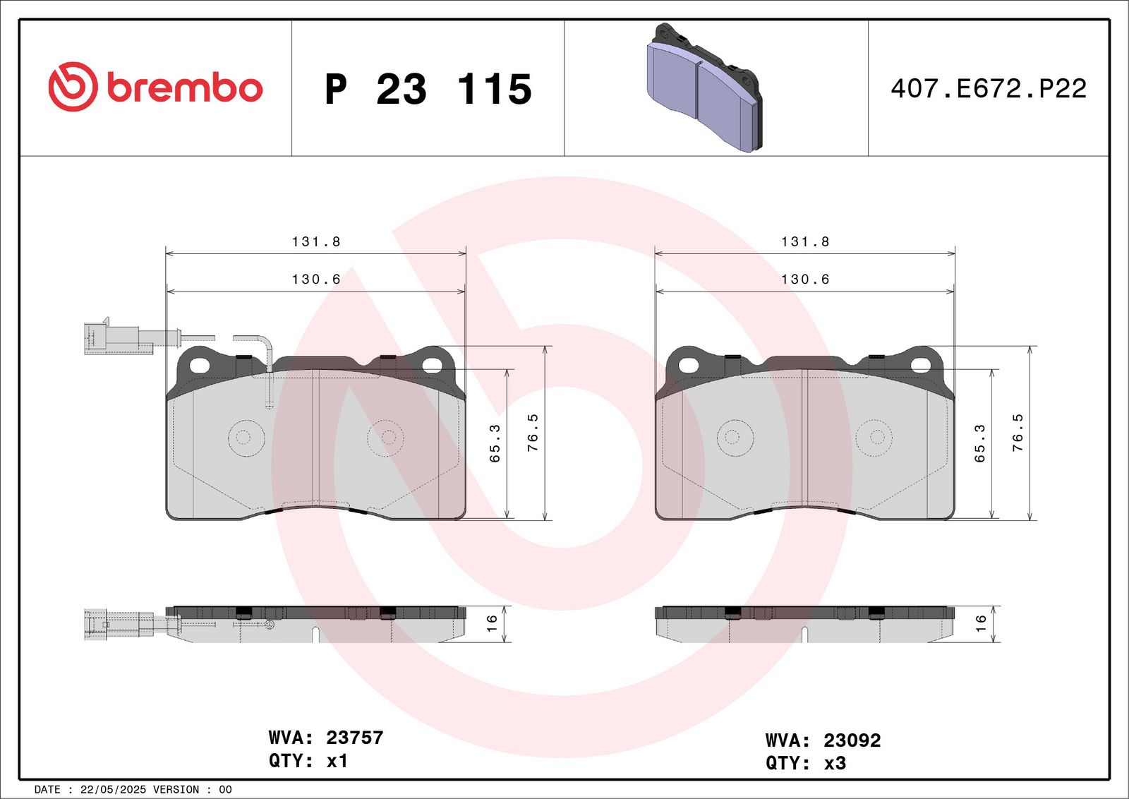 Brake Pad Set, disc brake-1