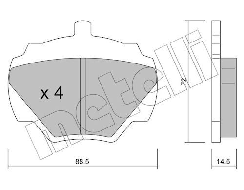 Brake Pad Set, disc brake-main