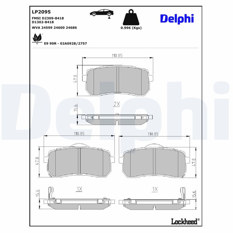 Brake Pad Set, disc brake-2