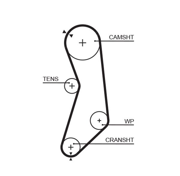 GATES 5319 Timing belt