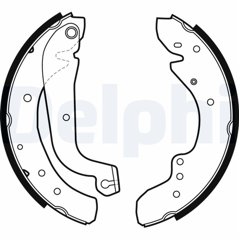 DELPHI LS1726 Brake shoe set