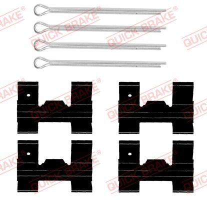 priedų komplektas, diskinių stabdžių trinkelės