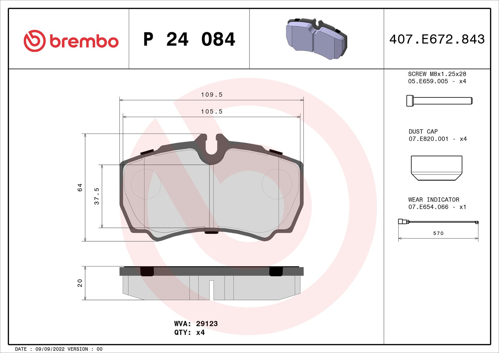 Brake Pad Set, disc brake-1