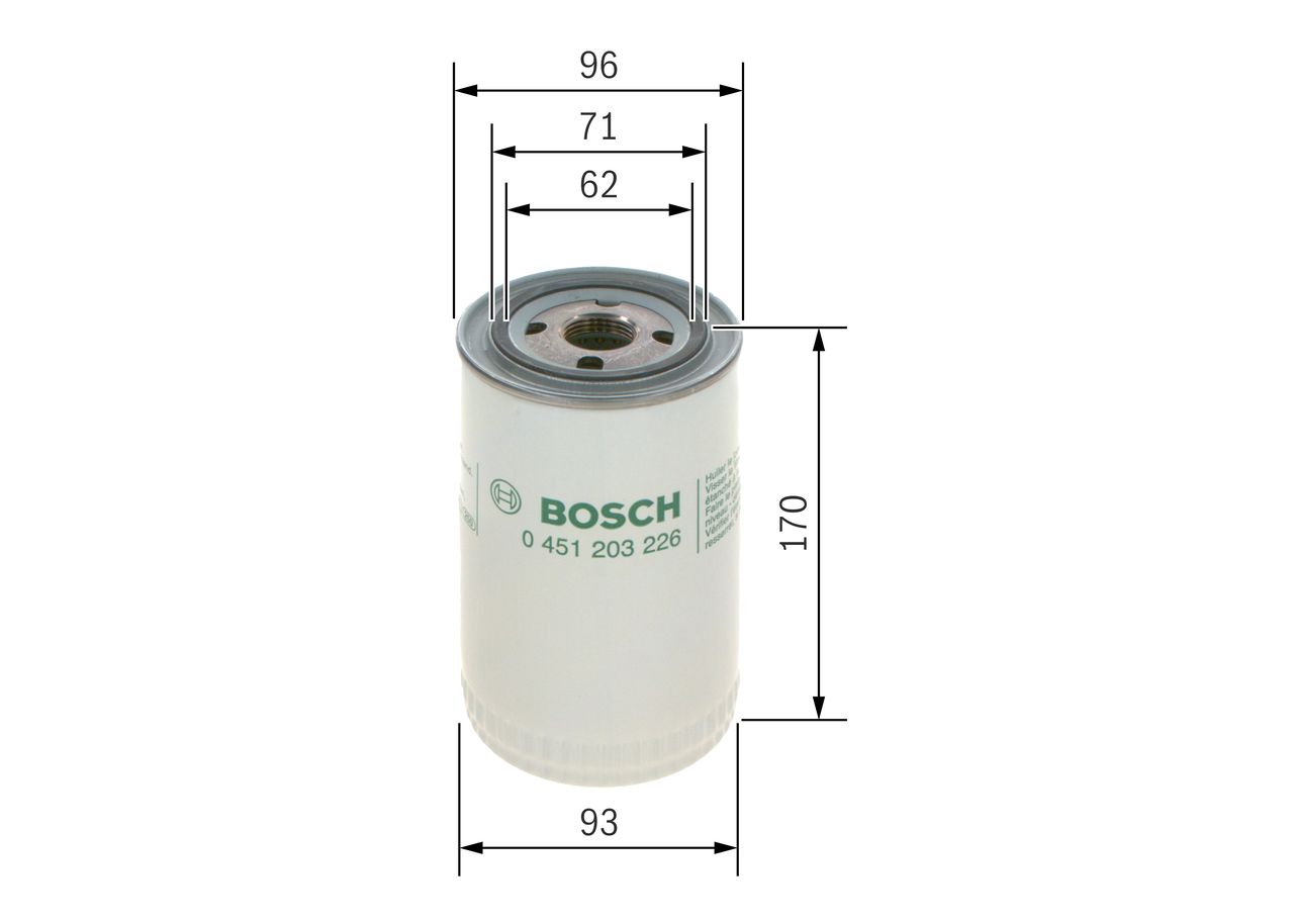 BOSCH 0 451 203 226 Oil filter