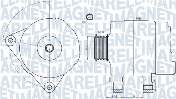 MAGNETI MARELLI 063732033010 Alternator