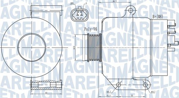 MAGNETI MARELLI 063731987010 Alternator