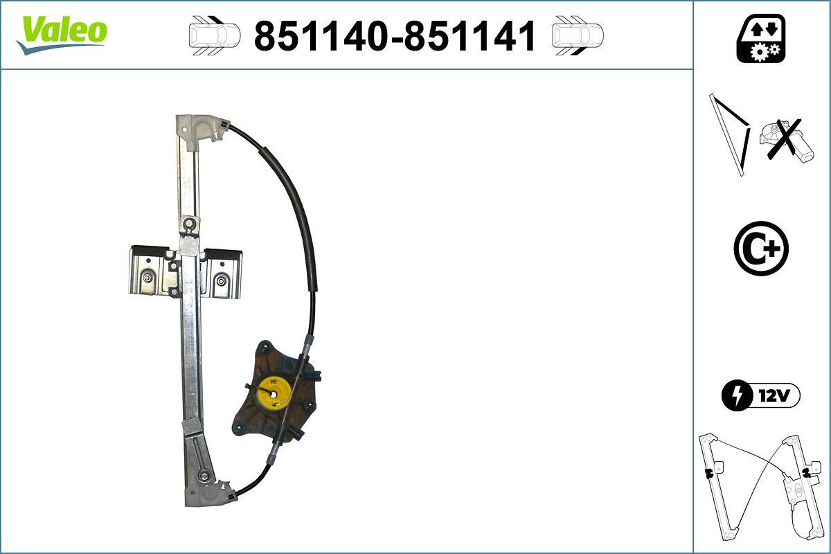 VALEO 851141 Window regulator