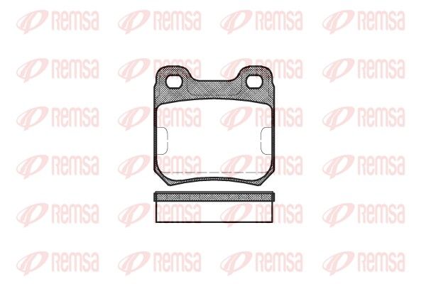 REMSA 0239.10 Brake pad set, disc brake