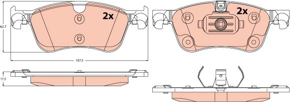Brake Pad Set, disc brake