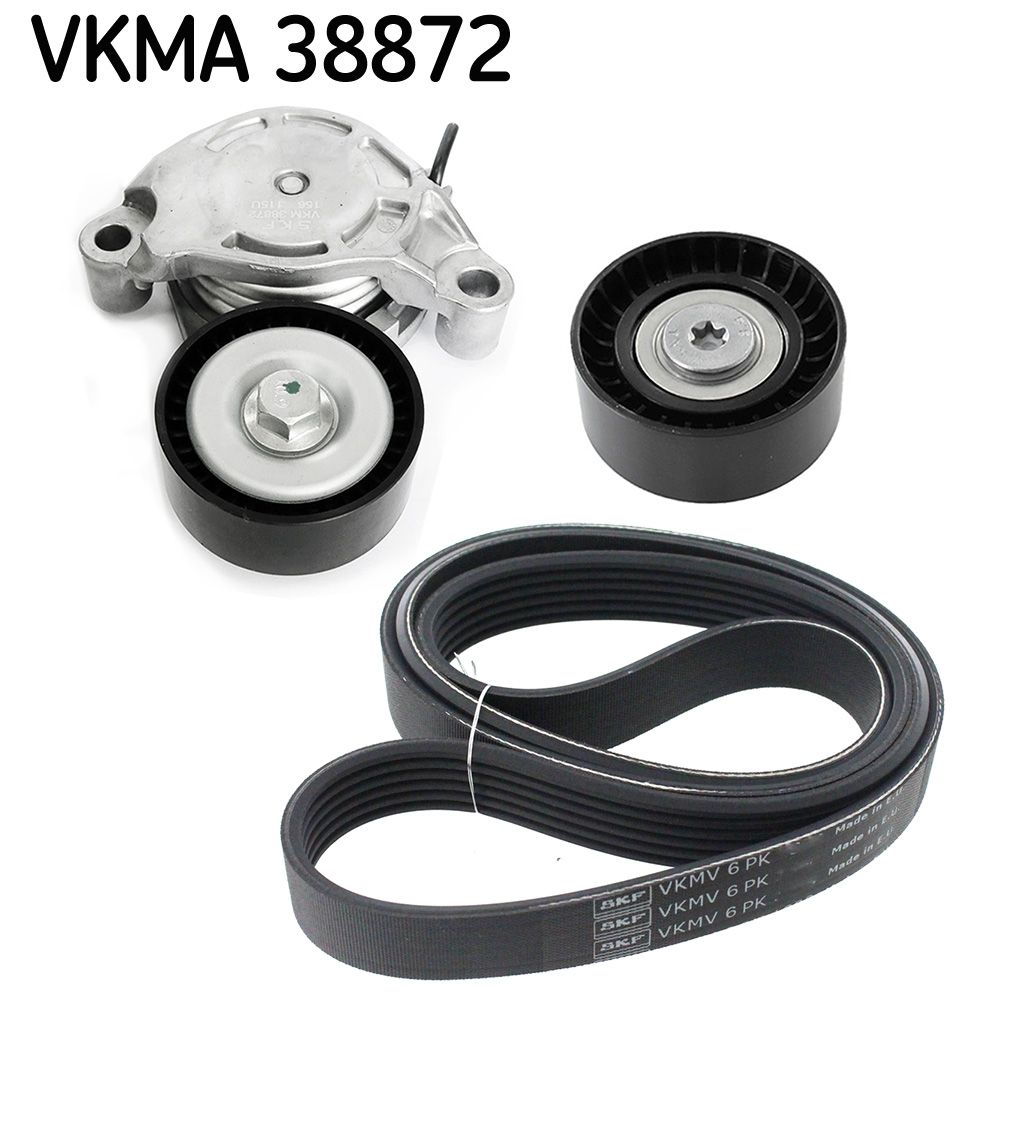 SKF VERTEVO VKMA 38872 V-ribbed belt set