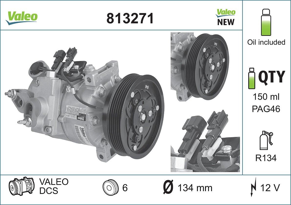 VALEO 813271 Compressor, air conditioning