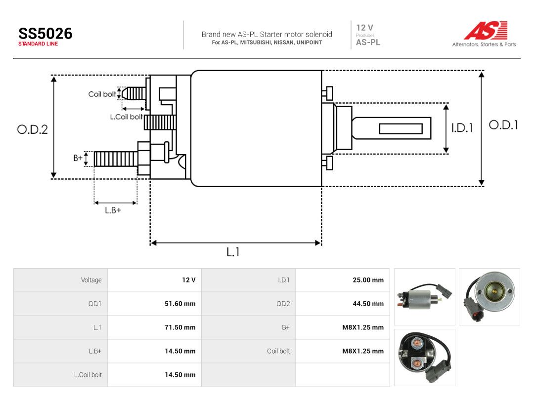 Solenoid Switch, starter-3