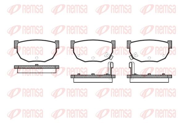 REMSA 0151.02 Brake pad set, disc brake