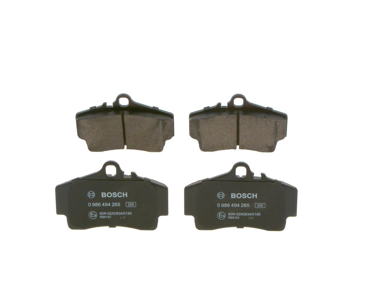 BOSCH 0 986 494 265 Brake pad set, disc brake