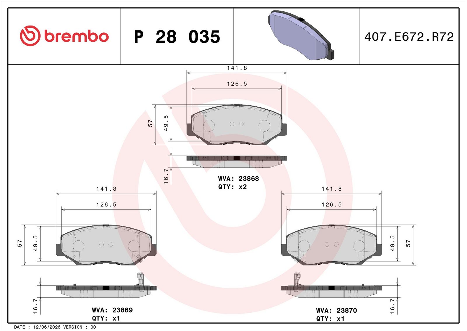 Brake Pad Set, disc brake-1