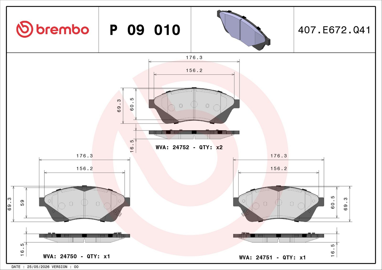 Brake Pad Set, disc brake-1