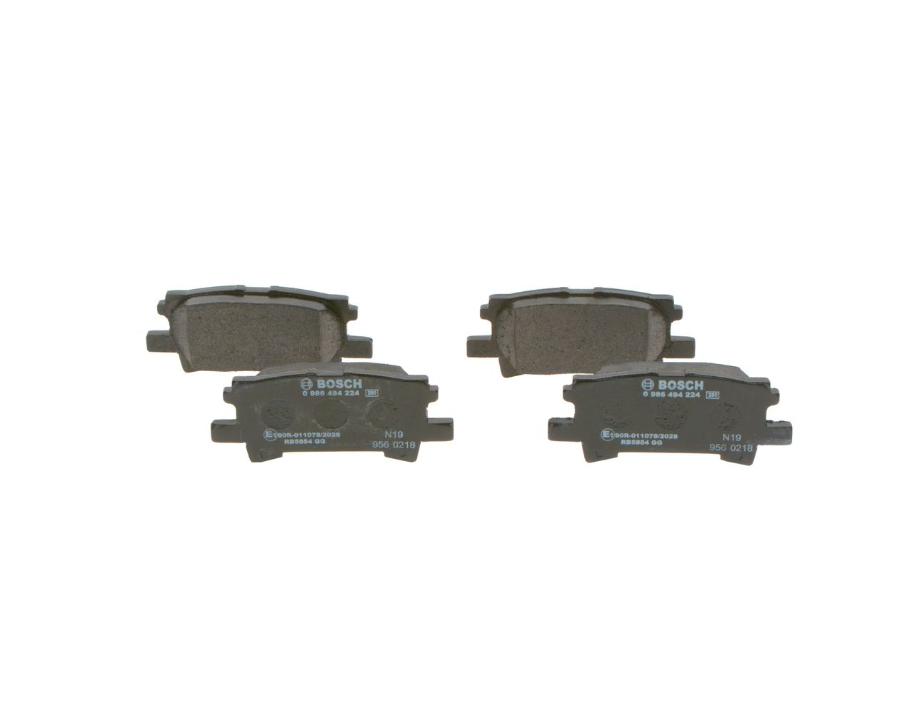 BOSCH 0 986 494 224 Brake pad set, disc brake
