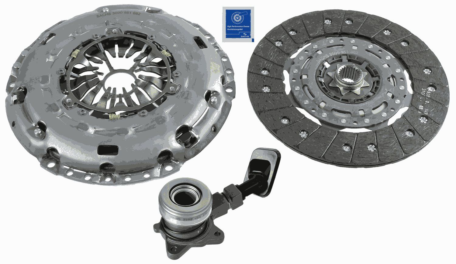 SACHS 3000 990 228 Clutch kit