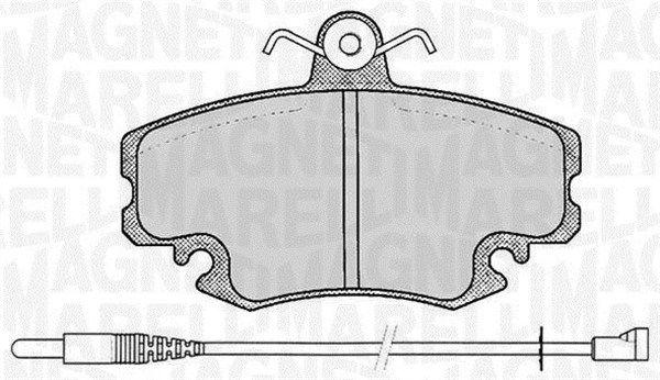 MAGNETI MARELLI 363916060203 Brake pad set, disc brake