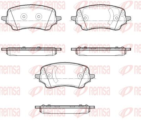 REMSA 1885.00 Brake pad set, disc brake