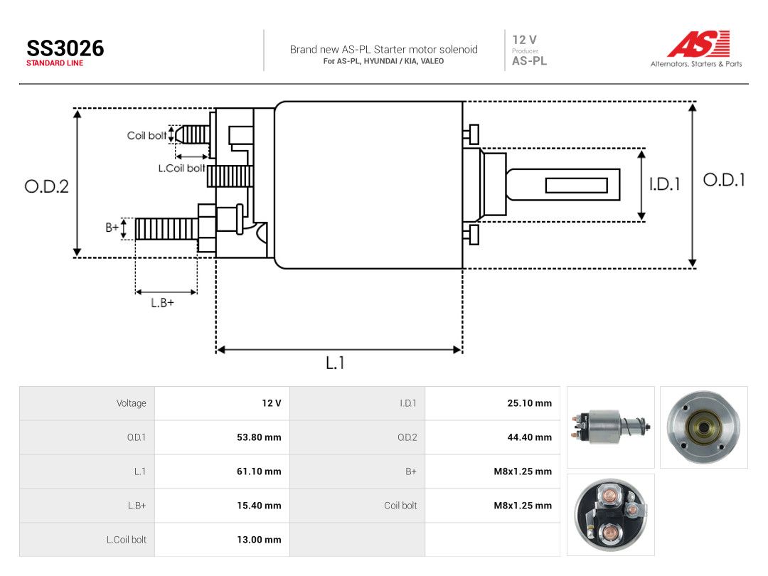Solenoid Switch, starter-3