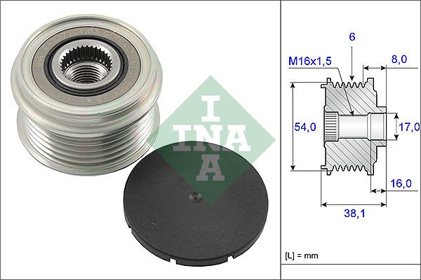 SCHAEFFLER INA 535 0063 10 Alternator freewheel clutch