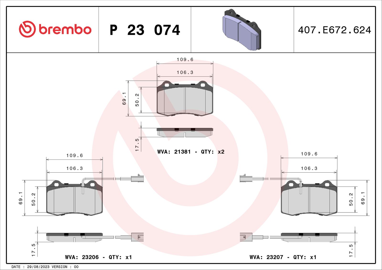 Brake Pad Set, disc brake-1