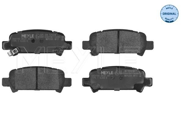 MEYLE 025 235 7214/W Brake pad set, disc brake