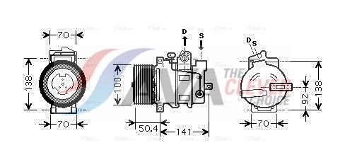 AVA CLEVER CHOICE MSAK431 Compressor, air conditioning