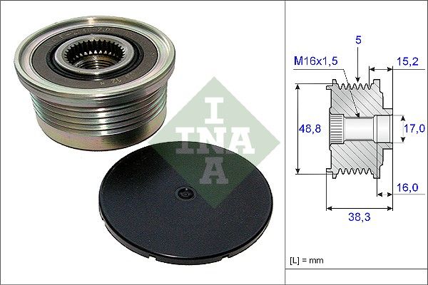 SCHAEFFLER INA 535 0048 10 Alternator freewheel clutch