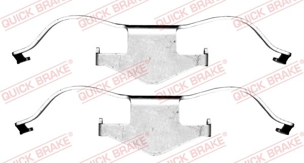 QUICK BRAKE 109-1659 Priedų komplektas, diskinių stabdžių trinkelės