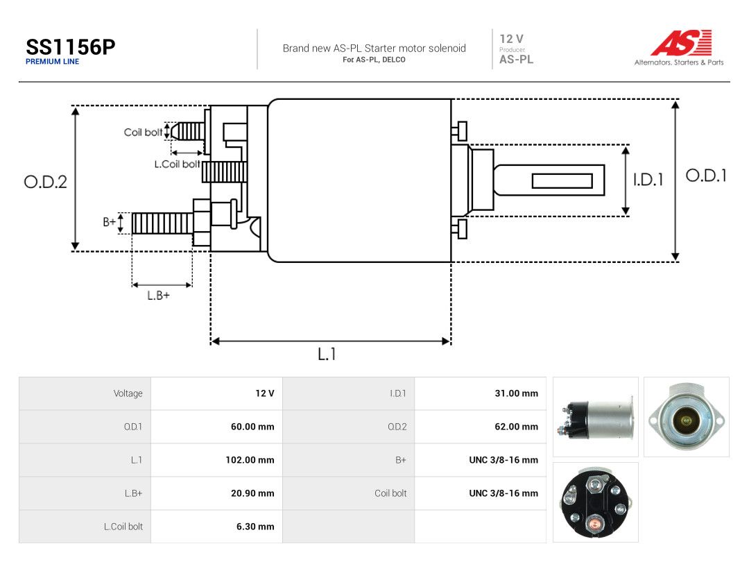 Solenoid Switch, starter-3