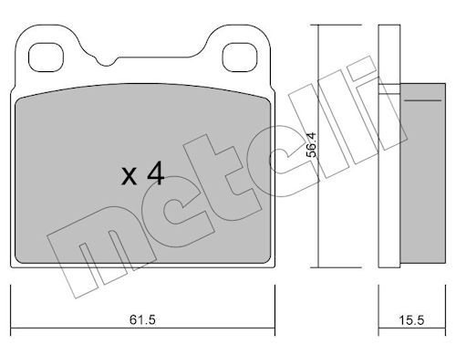 Brake Pad Set, disc brake-main